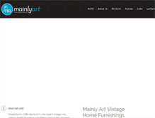 Tablet Screenshot of mainlyart.com